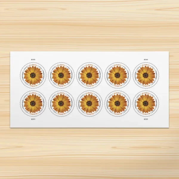 Global African Daisy Forever Stamps 2022
