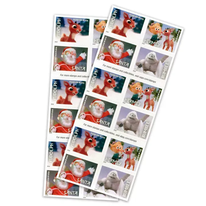 Rudolph the Red-Nosed Reindeer Forever Stamps 2014