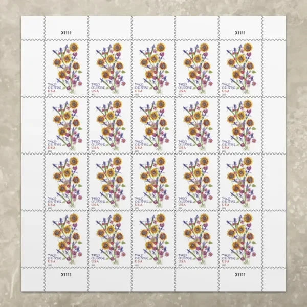 Sunflower Bouquet Stamps 2022