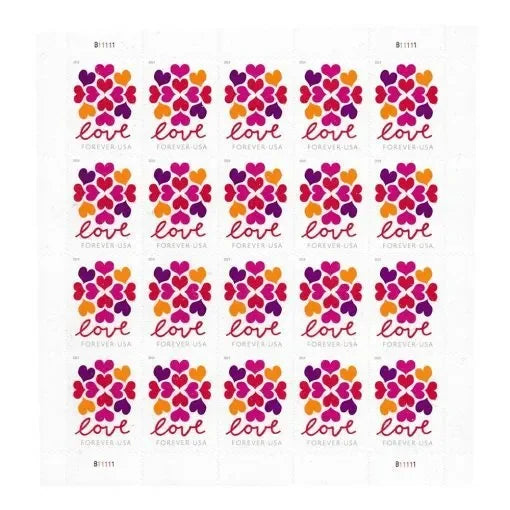 Hearts Blossom Forever Stamps 2019