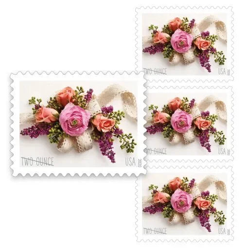 Contemporary Boutonniere Forever Stamps 2020