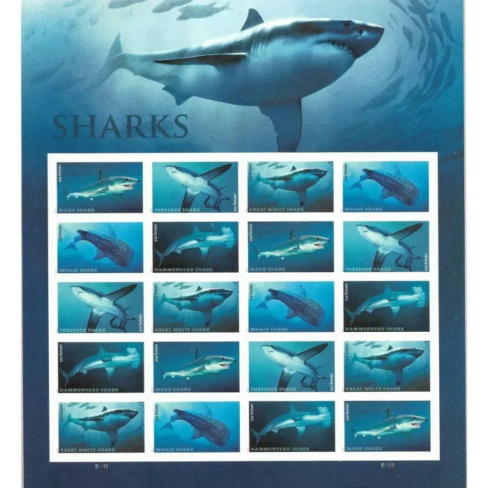 Sharks Forever Stamps 2017