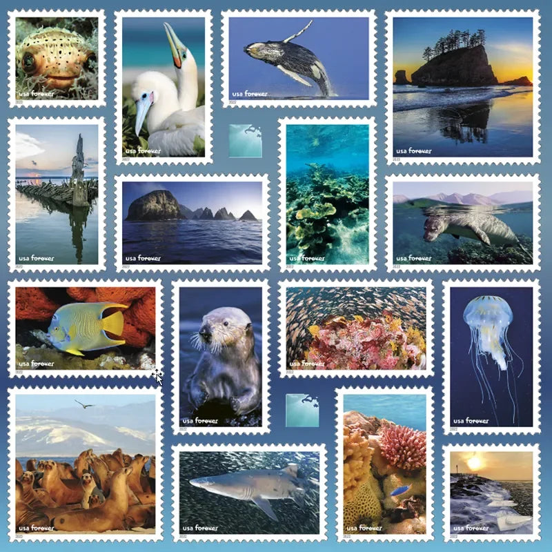 National Marine Sanctuaries Stamps 2022