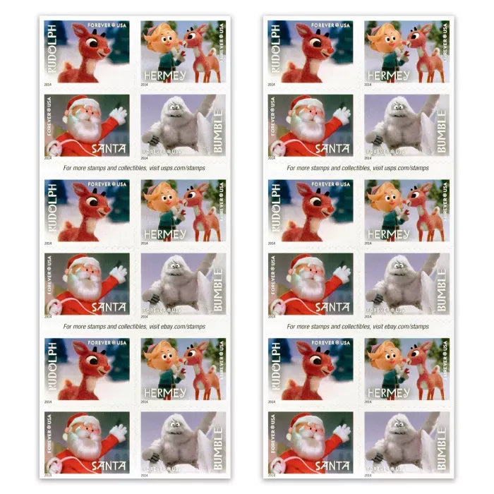 Rudolph the Red-Nosed Reindeer Forever Stamps 2014