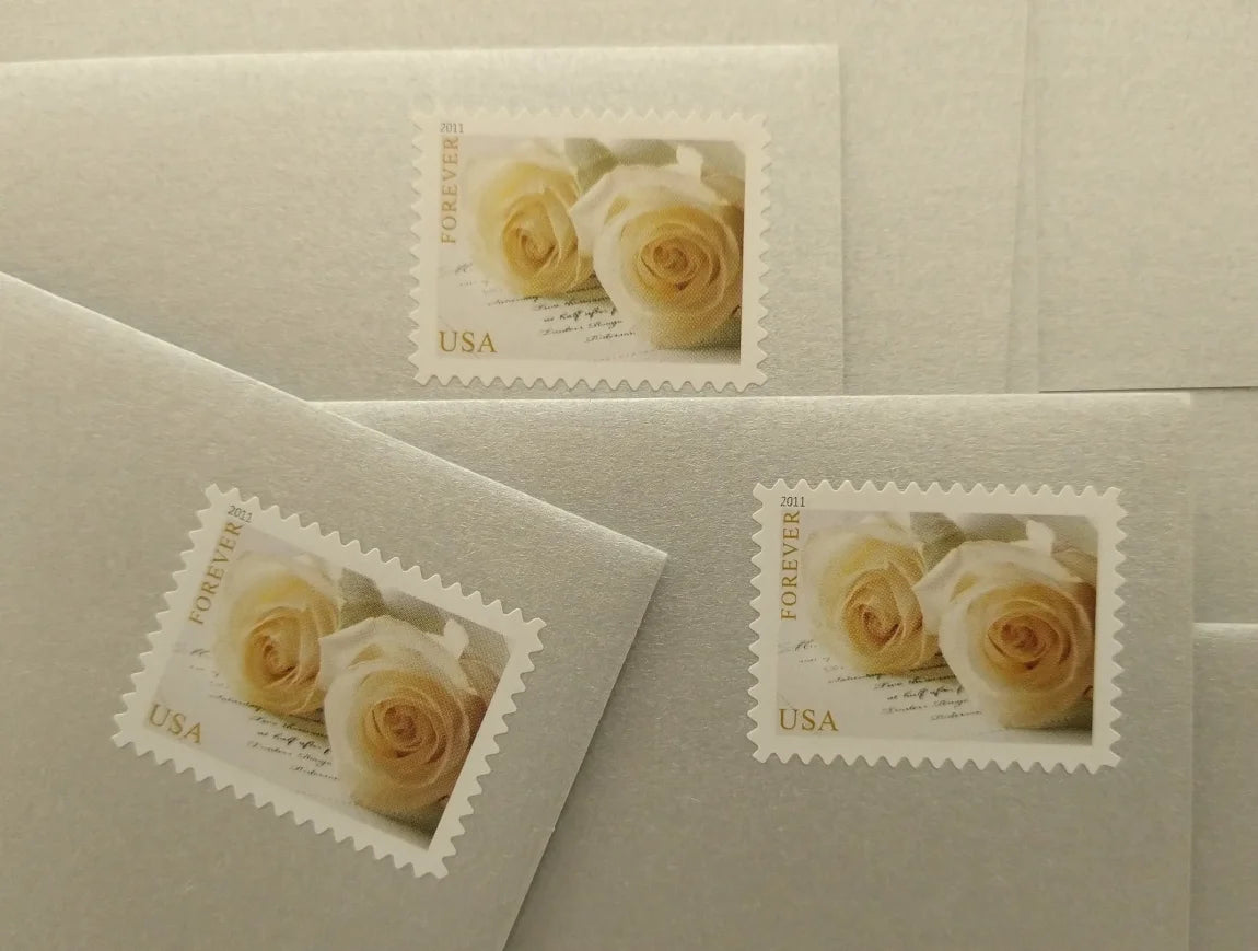 Wedding Roses Forever Stamps 2011