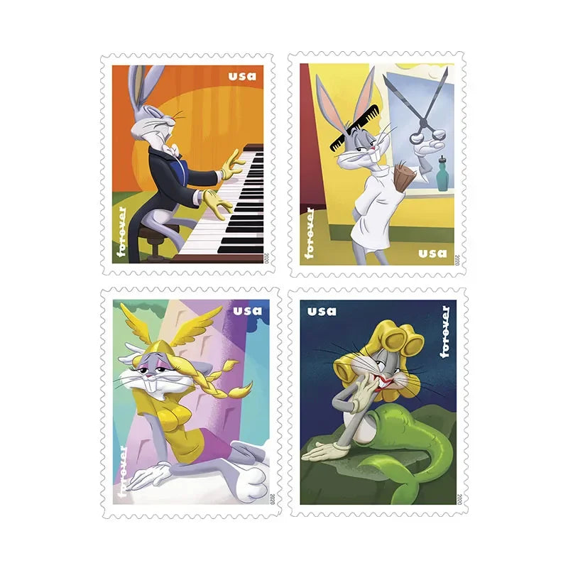 Bugs Bunny Forever Stamps 2020&Disney Villains Forever Stamps 2017 1