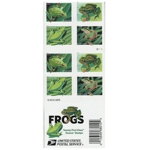 Frogs Forever Stamps 2019
