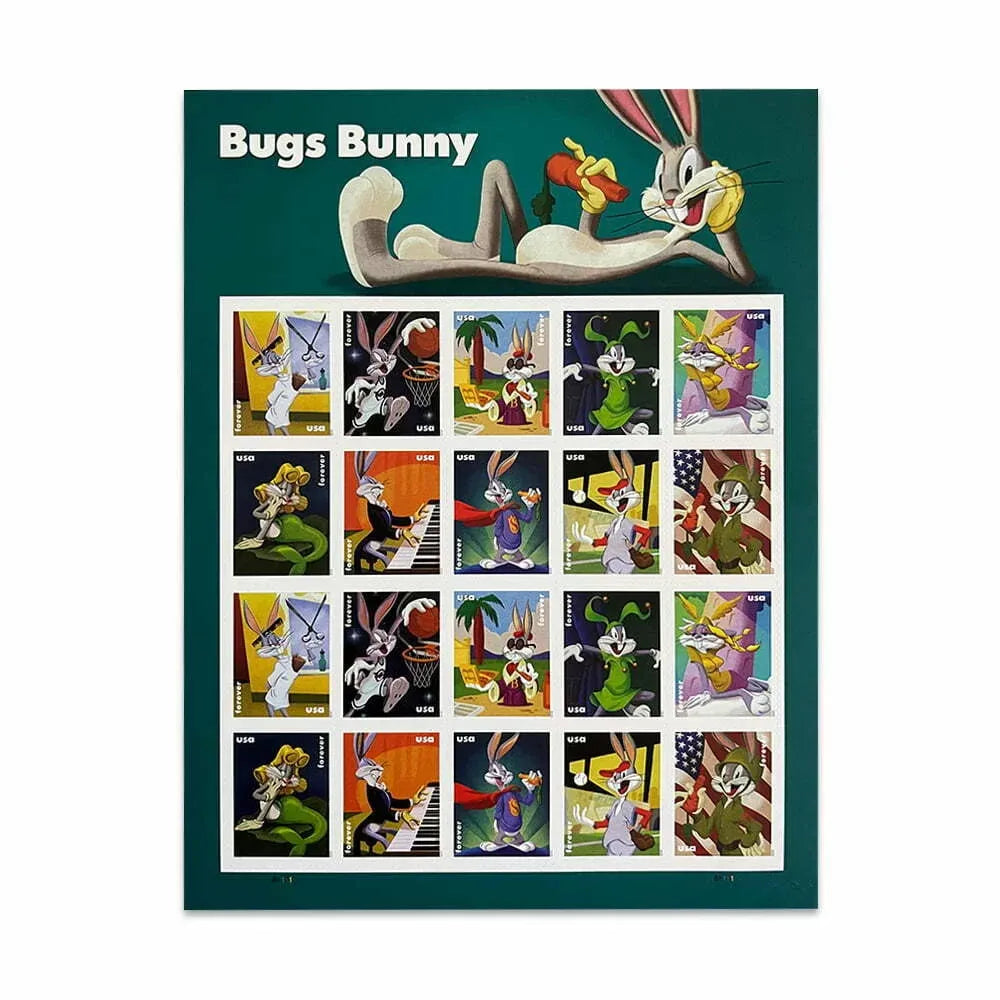 Bugs Bunny Forever Stamps 2020&Disney Villains Forever Stamps 2017 1