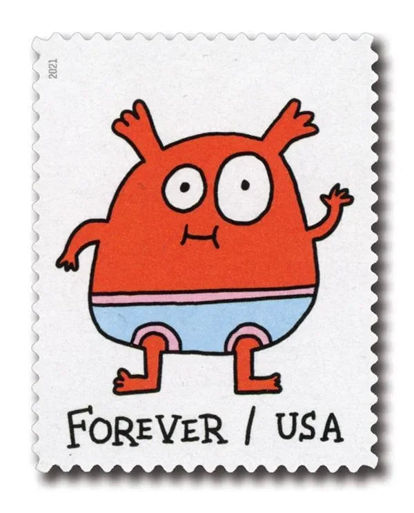 Message Monsters Forever Stamps 2021
