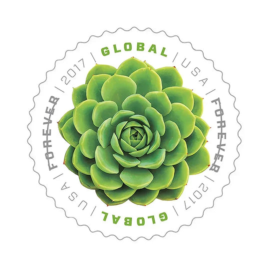2017 Global Green Succulents Forever Stamps
