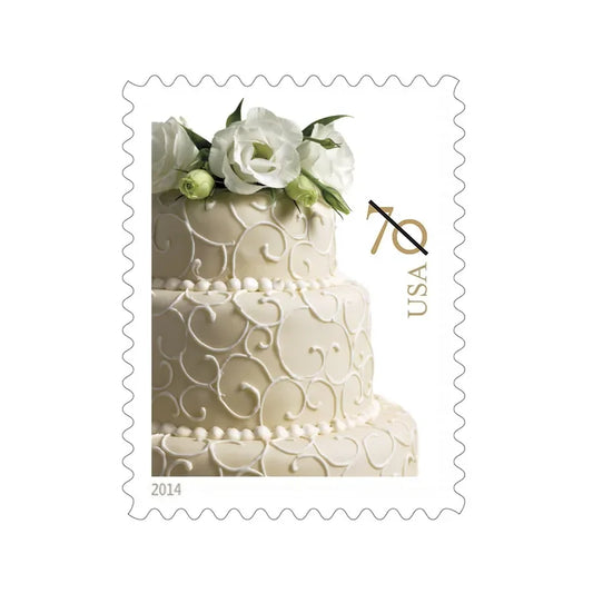 Wedding Cake Forever Stamps 2014
