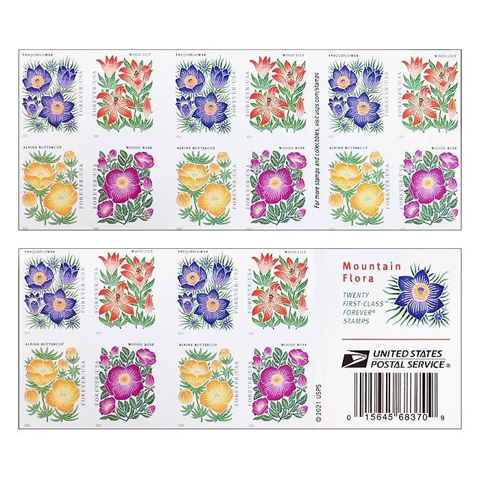 Mountain Flora Forever Stamps 2022
